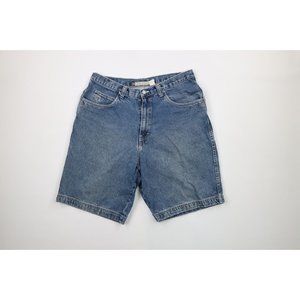 Vintage 90s Freshjive Mens 38 Distressed Baggy Loose Fit Denim Jean Shorts Blue